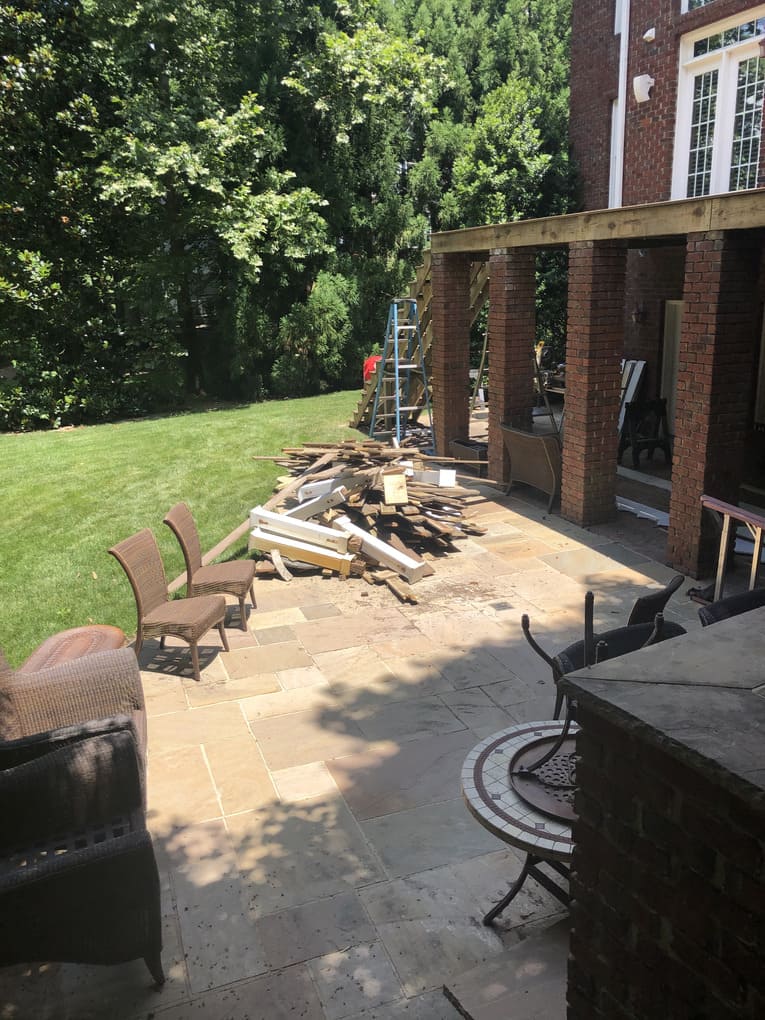 deck removal and site cleanup images